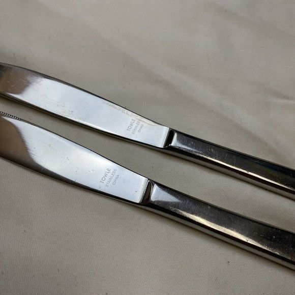Towle stainless 9” dinner Knife Knives Lot Set 4 - Picture 10 of 11
